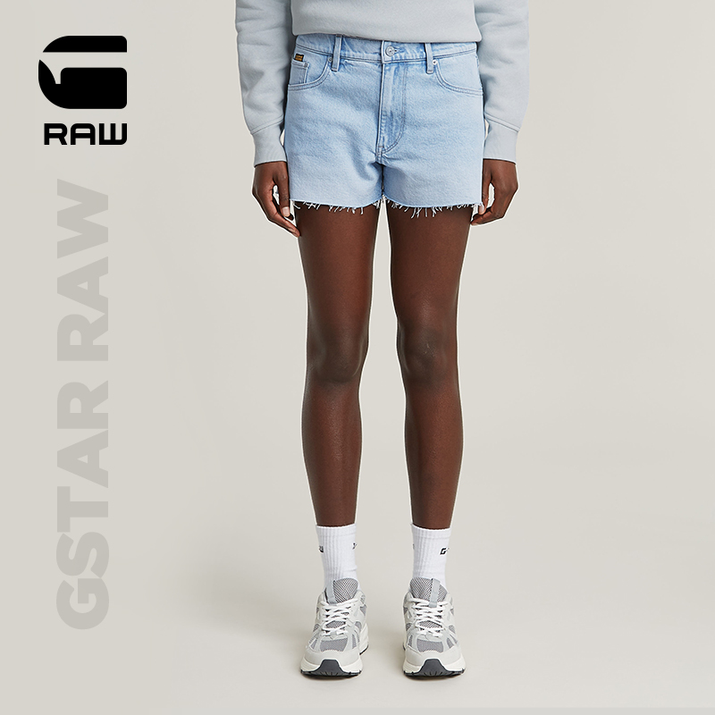 G-STAR RAW女士直筒五口袋辣妹25夏新11.75盎司牛仔短裤潮D24376