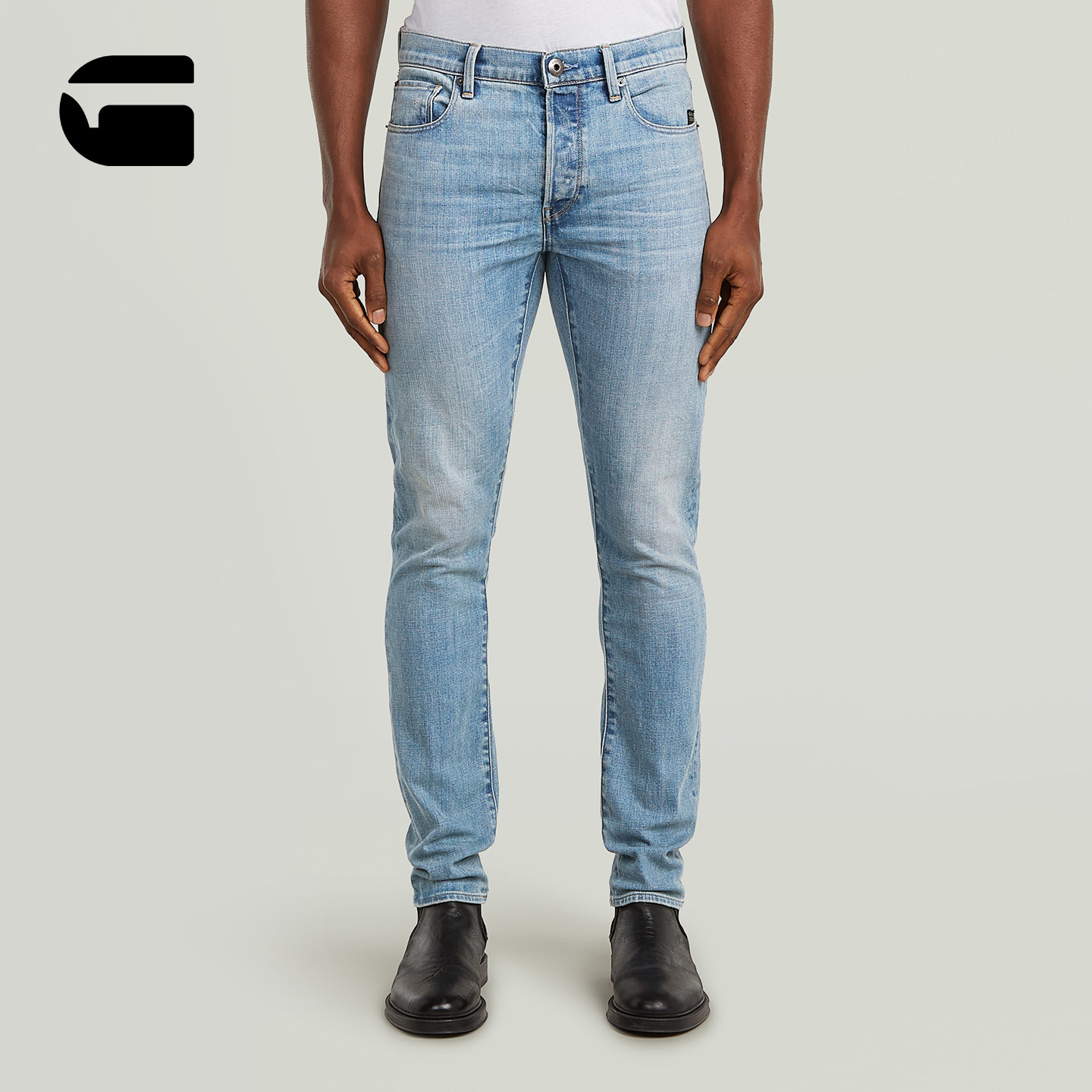 G-STAR舒适弹力3301修身男款时尚耐穿帅气26春季新品牛仔裤51001