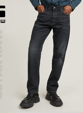 G-STAR RAW男士Dakota硬挺厚款牛仔裤直筒修饰腿型个性长裤D2369