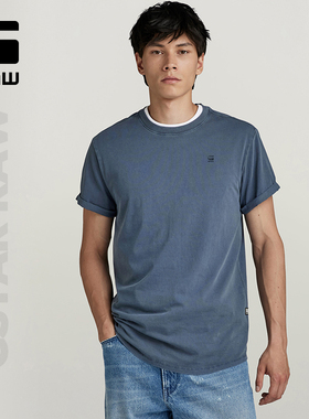 G-STAR RAW夏季时尚男士纯色百搭休闲T恤舒适简约上衣男装D16396