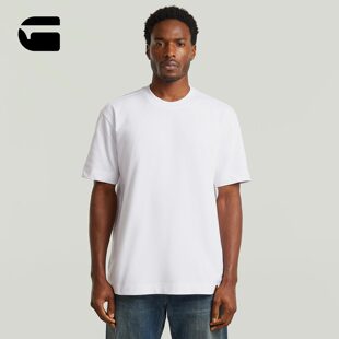 STAR2026年春季 01短袖 新品 宽松GS 百搭好看休闲白T恤D29291 男士