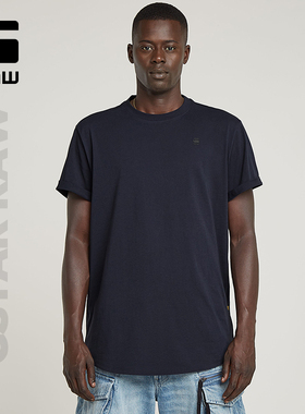 G-STAR RAW短袖男款素色简约夏季T恤美式宽松圆领半袖衣服D16396