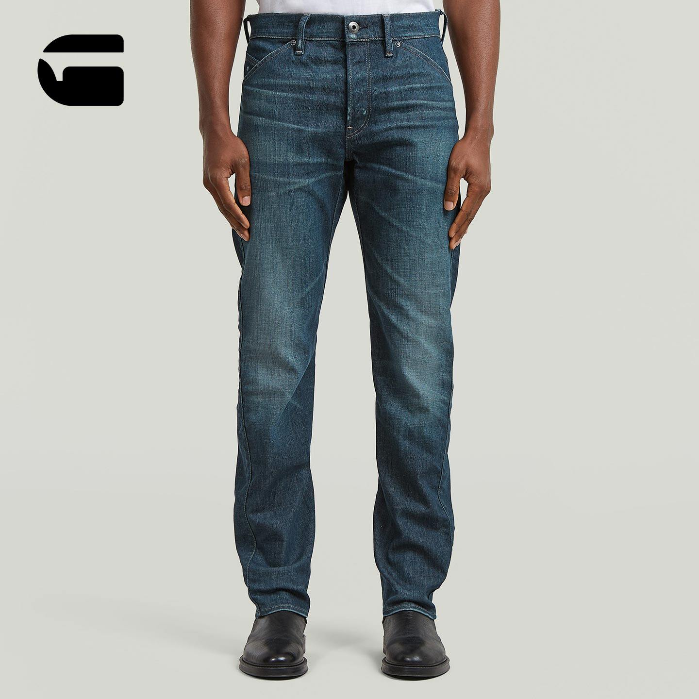 G-STAR男款Dartt修身3D立体剪裁直筒26春季新品纽扣牛仔裤D28533