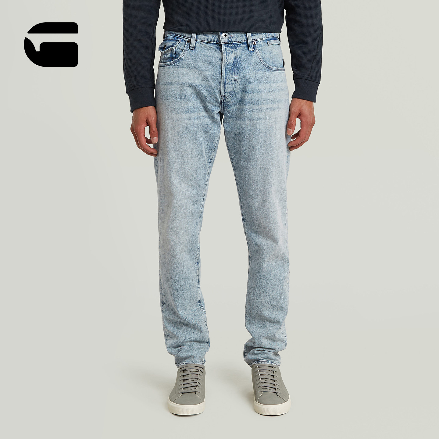 G-STAR弹力Morry FWD美式锥形2026春季新品帅气牛仔裤男款D26141