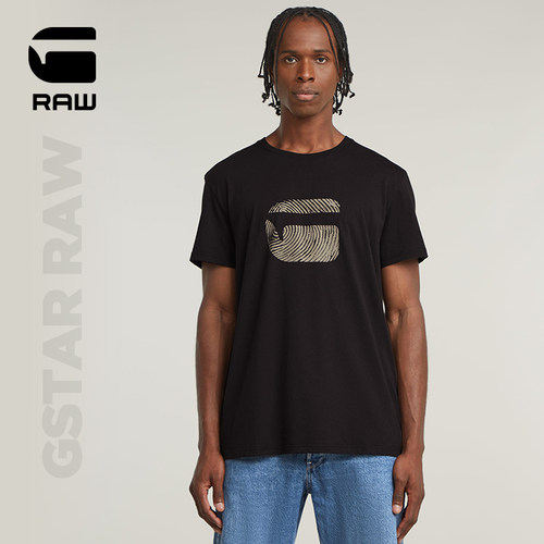 gstar百搭黑色品质男士T恤