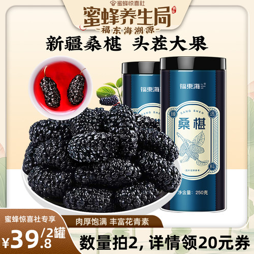 福东海新疆桑椹大果无沙黑桑葚子
