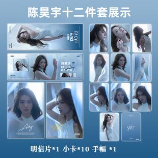 陈昊宇周边同款自制精致满天星小卡明信片手幅全套12件不同图片