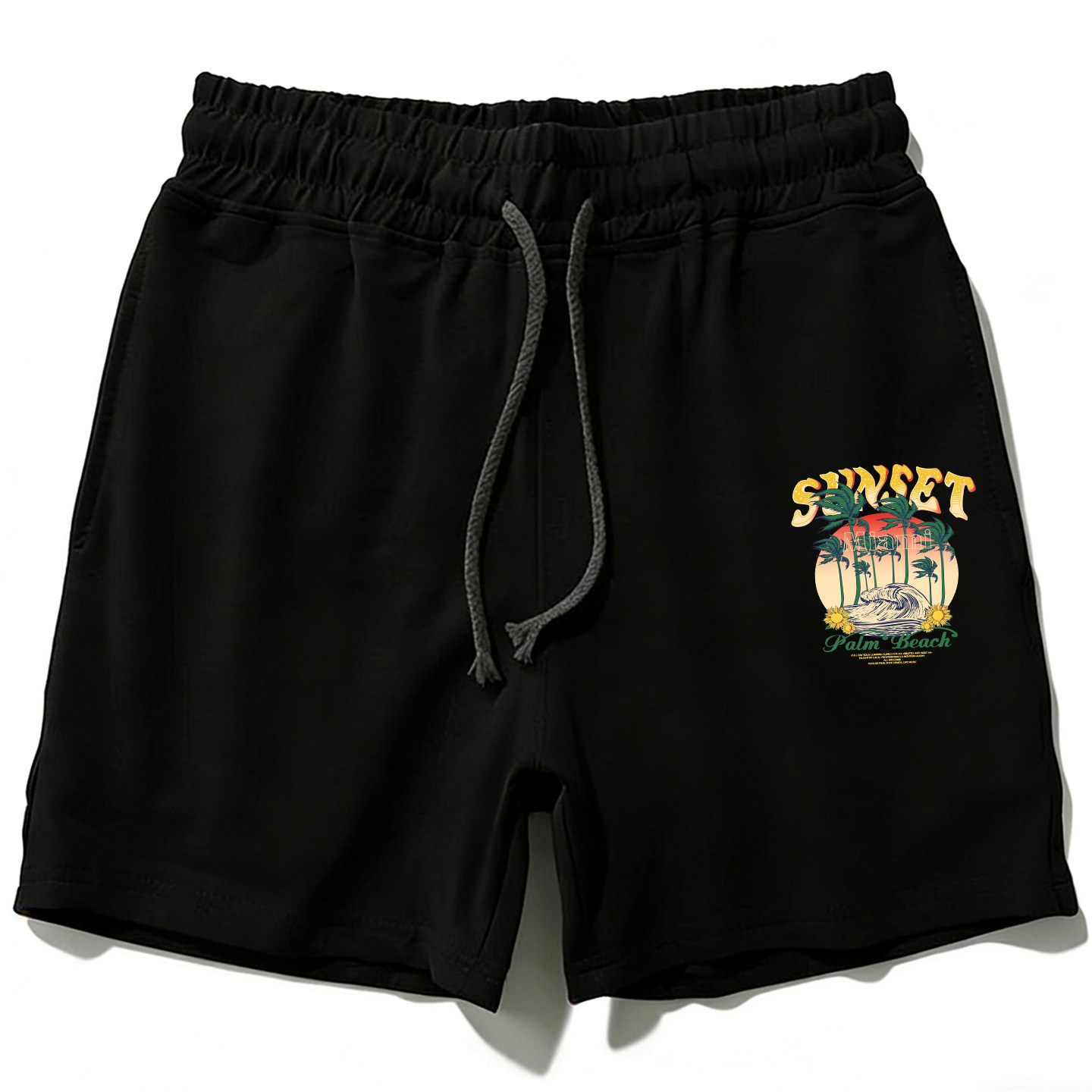 四分裤男短裤夏季纯棉休闲大码胖子宽松运动裤健身篮球沙滩4分裤