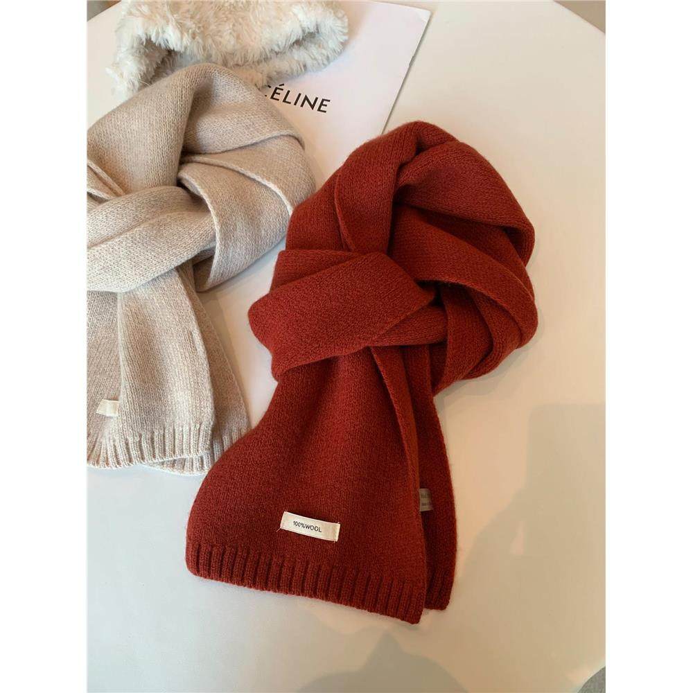 100%纯羊毛针织围巾女情侣款百搭纯色高品质红色氛围感保暖围巾冬,服饰配件/皮带/帽子/围巾,围巾/丝巾/披肩,淘宝优惠券,粉丝福利购,淘宝优惠卷