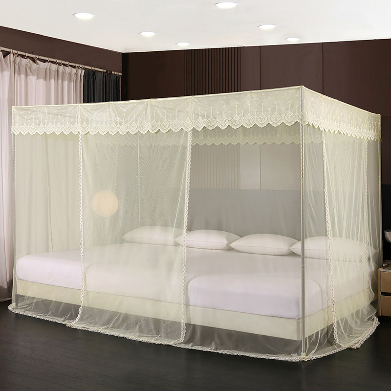 定做蚊帐定制加大加宽宫廷蚊帐母子双床拼接超大合并三开门子母床