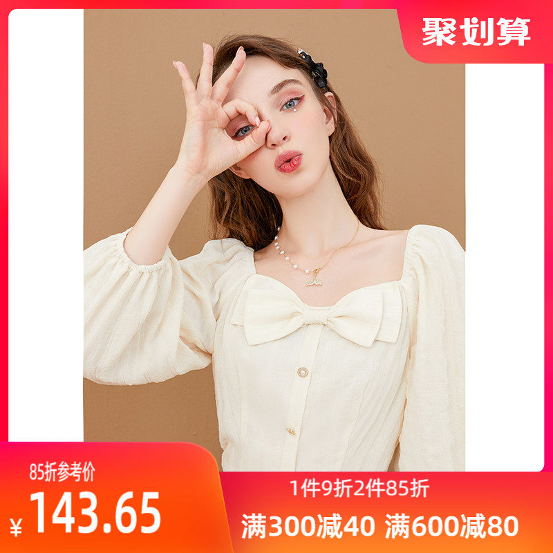 zk lin欧货爆款甜美别致减龄雪纺小衫上衣女设计感小众早春秋新款