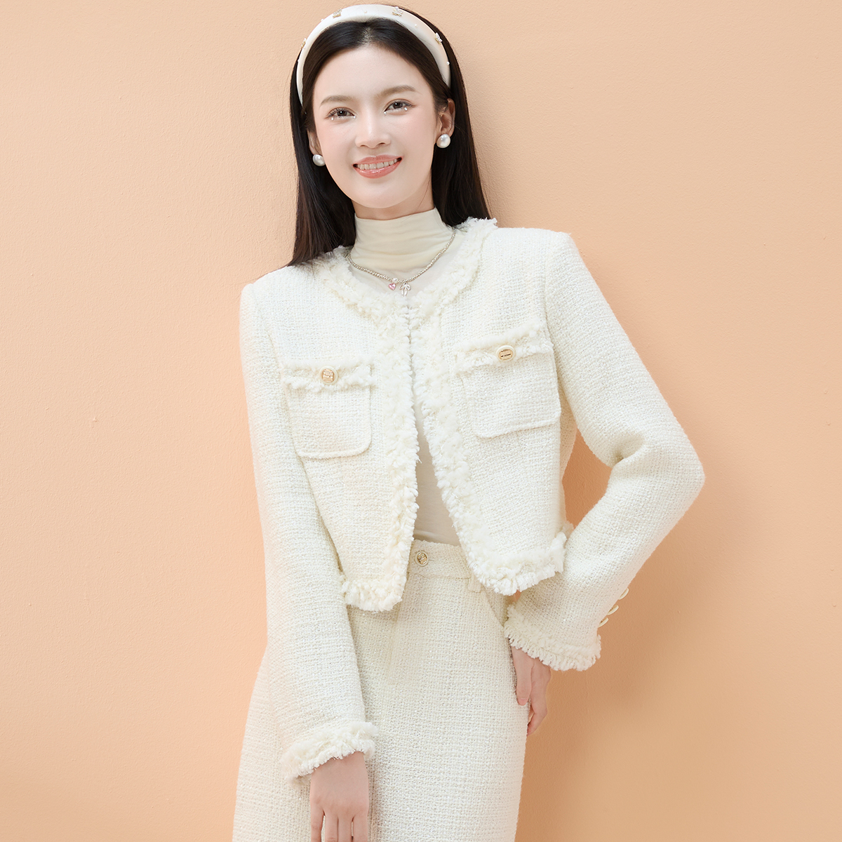 zklin小香风高级感外套春秋冬款