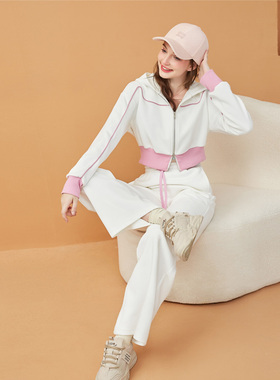 zk lin品牌正品高级感直筒休闲裤子2025春新款运动裤女小个子卫裤