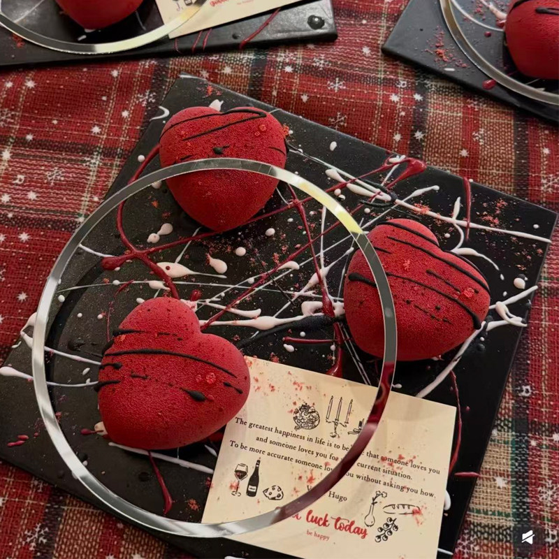 2.14情人节红色爱心DIY星芒圆圈摆件心形模具喷枪甜品蛋糕装饰,节庆用品/礼品,蛋糕/烘焙装饰用品,淘宝优惠券,粉丝福利购,淘宝优惠卷