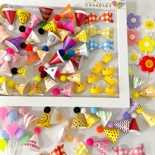 韩国ins复古小帽子蛋糕装饰甜品