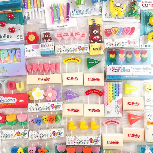 韩系ins复古生日蜡烛蛋糕