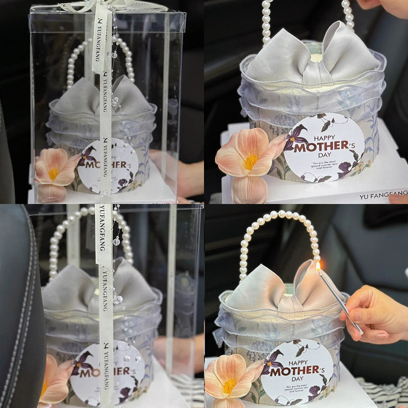 3.8母亲节妈妈手提包珍珠串DIY插件紫色围边仿真花束蛋糕装饰,节庆用品/礼品,蛋糕/烘焙装饰用品,淘宝优惠券,粉丝福利购,淘宝优惠卷