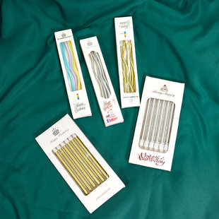 生日蛋糕装饰摆件复古曲线蜡烛生日派对烘焙甜品螺纹创意网红插件