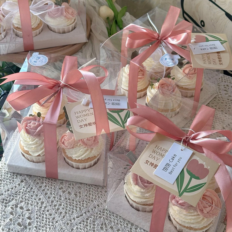 38女神节4-6格纸杯蛋糕打包盒鱼尾纱蝴蝶结豆粉丝带郁金香卡片,节庆用品/礼品,蛋糕/烘焙装饰用品,淘宝优惠券,粉丝福利购,淘宝优惠卷