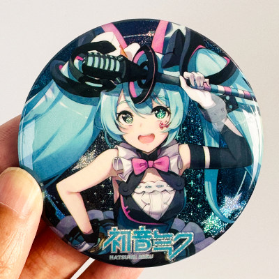 75mm初音未来双闪吧唧予梦二次元动漫周边徽章谷子miku