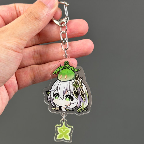 纳西妲钥匙扣游戏周边草神同人亚克力书包挂件B013
