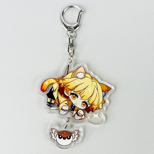 【双面夹层】鬼灭之刃周边我妻善逸钥匙扣亚克力书包挂件谷子