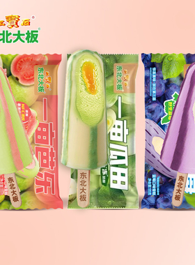 2026新品10支 东北大板一亩芭乐蓝莓冰淇淋一亩瓜田雪糕网红冰糕
