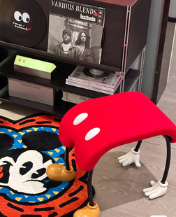 下腰米奇凳潮牌家居卡通座椅化妆凳换鞋凳店铺装饰凳子梳妆凳摆件