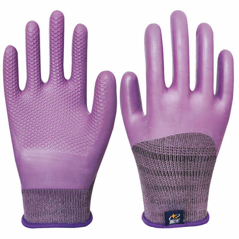 星宇优耐保A689女士干活专用手套小号园艺防滑防刺防水耐磨工作透