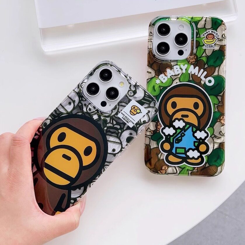 日本bape迷彩猿人猴苹果16promax手机壳iphone14promax手机壳15pro适用13promax防摔12保护套保护套情侣网红