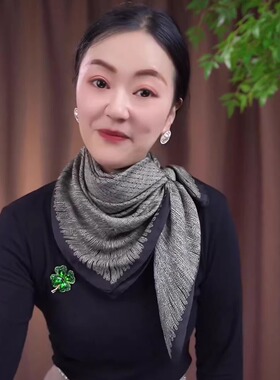 小香风90*90方巾丽锦缎丝巾气质百搭薄款时尚女士披肩围巾旅游