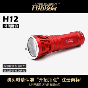 开拓顶点H12夜钓灯钓鱼灯垂钓野钓池塘湖泊水库可调光斑三光源