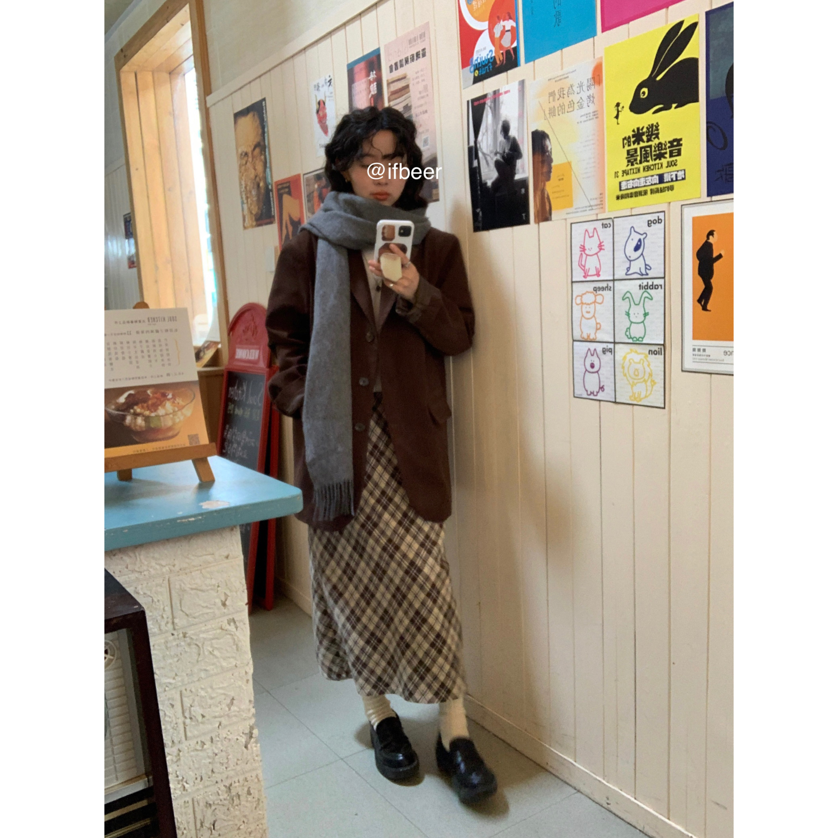 ifbeer长裙直筒韩版半身裙