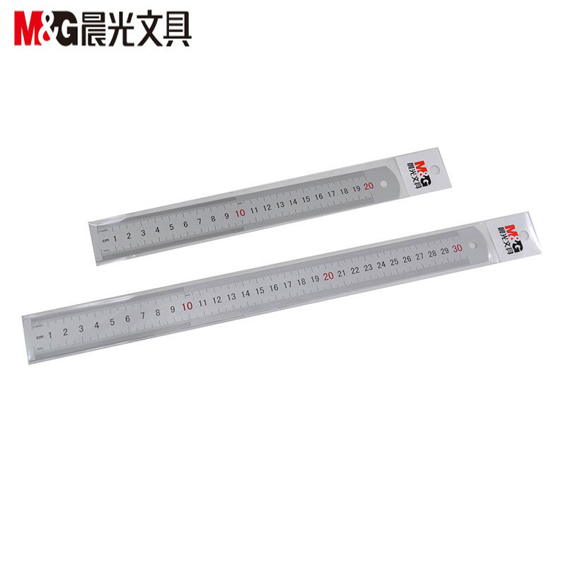 CHENGUANG 20|30CM 알루미늄 합금 눈금자 그리기 측정 눈금자 학생 사무용품