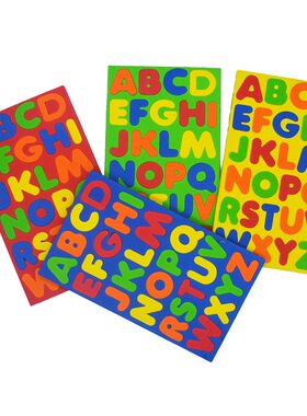 EVA字母冰箱贴 磁性大写英文字母 磁铁贴 儿童玩具