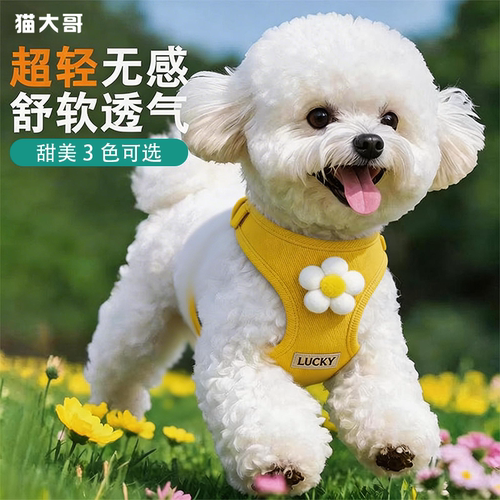 小狗狗牵引绳背心遛狗绳子小型犬