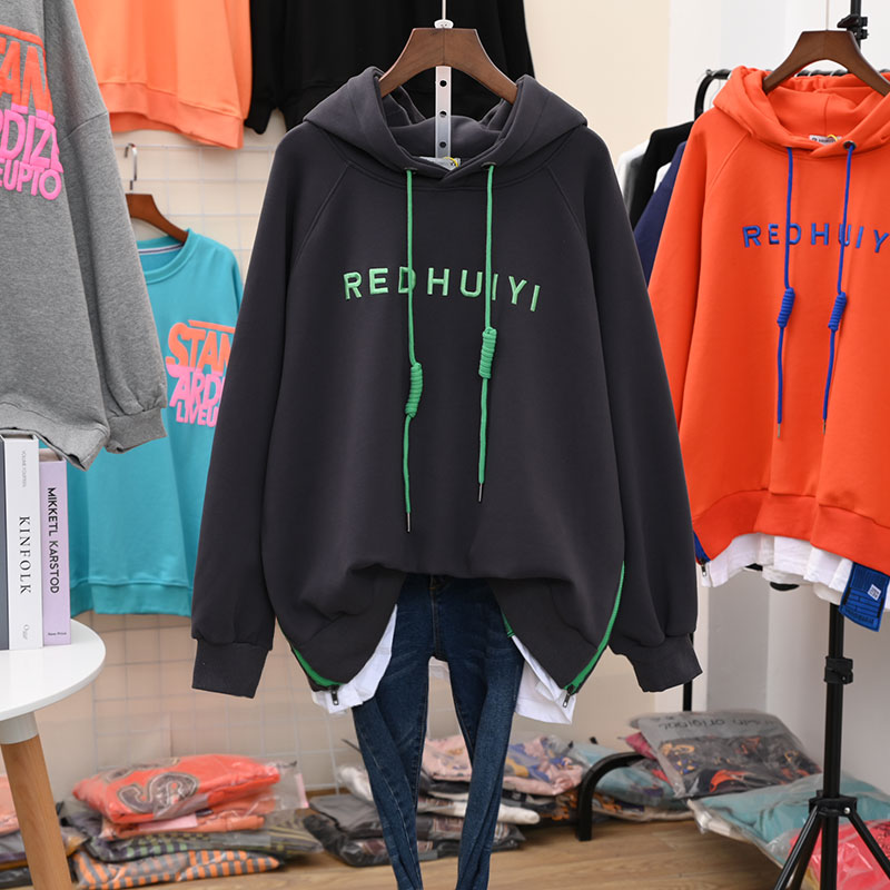 秋冬2020新款连帽衫大码宽松ins