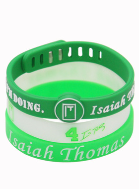 凯尔特人队4号小托马斯签名手环3条装篮球运动硅胶腕带三件套饰品