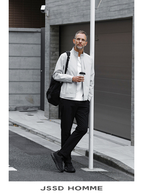 JSSD HOMME 春秋季新品日企料男款立领夹克男商务通勤夹克外套男