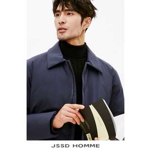 羽绒服商务通勤翻领羽绒服男外套 日企面料白鹅绒男士 JSSD HOMME