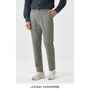 新款 春秋季 抗皱四面弹直筒长裤 男款 男 JSSD 商务通勤休闲裤 HOMME