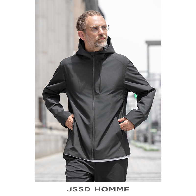 JSSDHOMME连帽男士通勤夹克外套
