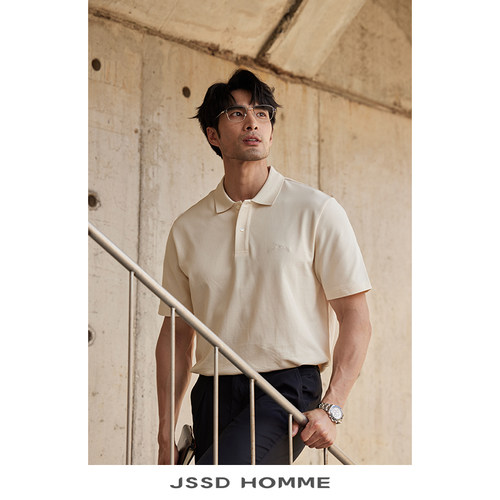 JSSDHOMME新疆长绒棉短袖POLO衫