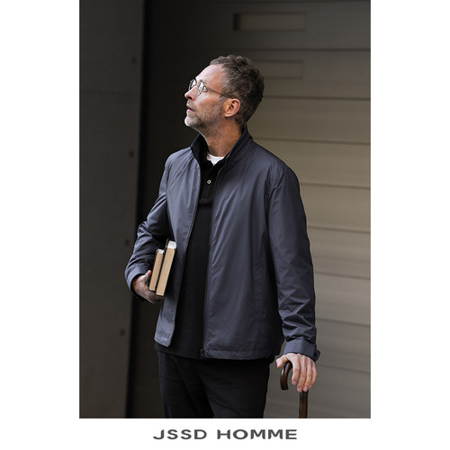 JSSD HOMME 春秋季日本面料防水外套男士商务通勤立领休闲夹克男