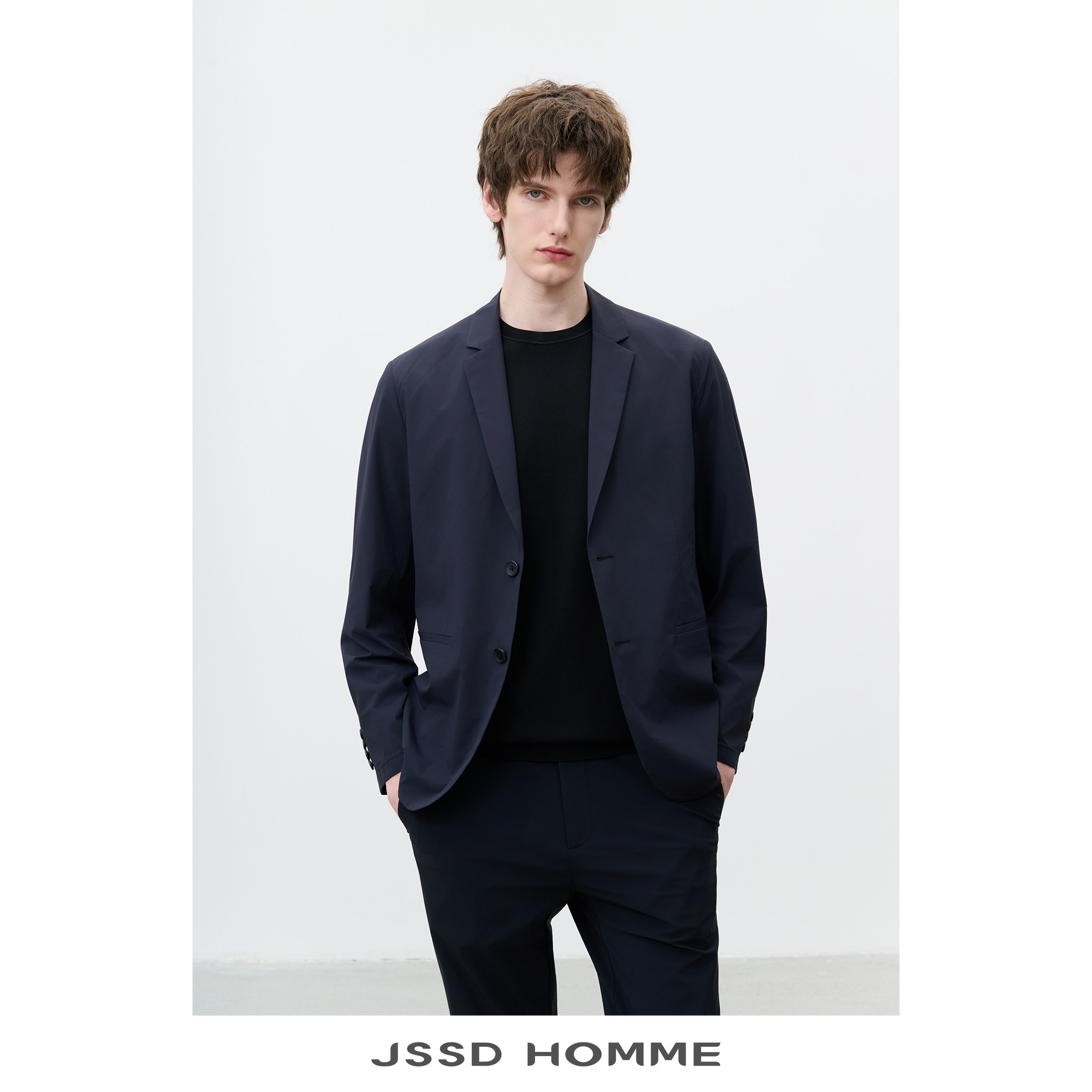 JSSD HOMME 春季便携轻便通勤四面弹西服男士商务休闲西装外套男