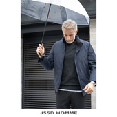 拒水白鹅绒羽绒服男款 JSSD 立领外套男羽绒服 新款 男款 HOMME 冬季