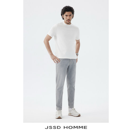 JSSDHOMME棉醋酸混纺微弹牛仔裤
