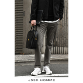 HOMME 休闲裤 春秋季 JSSD 直筒长裤 男宾霸铜氨丝男士 商务休闲长裤