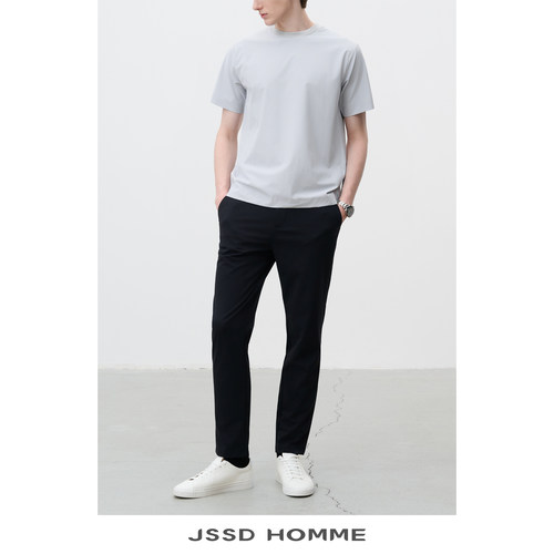 JSSDHOMME四面弹直筒休闲长裤