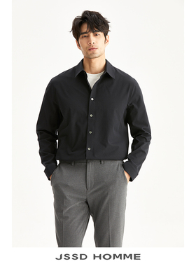 JSSD HOMME 日苯Primeflex男休闲商务易打理翻领长袖衬衫 JLS044